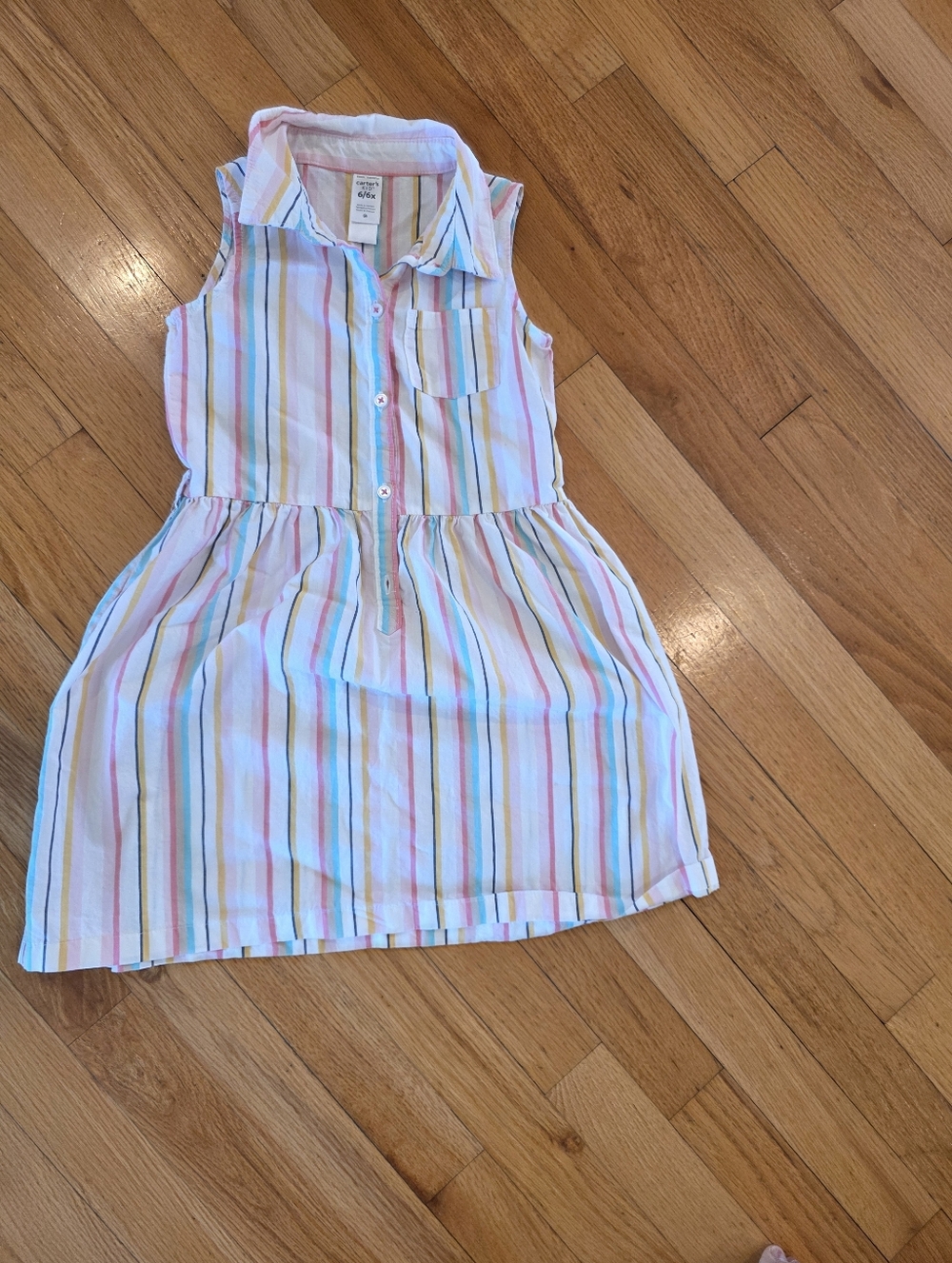 Carter's Striped Sleeveless Button Dress